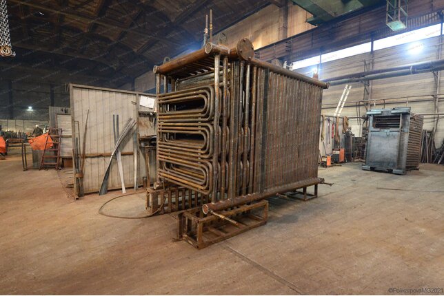 Промышленный котел 0.93 МВт уголь дрова - изготовление