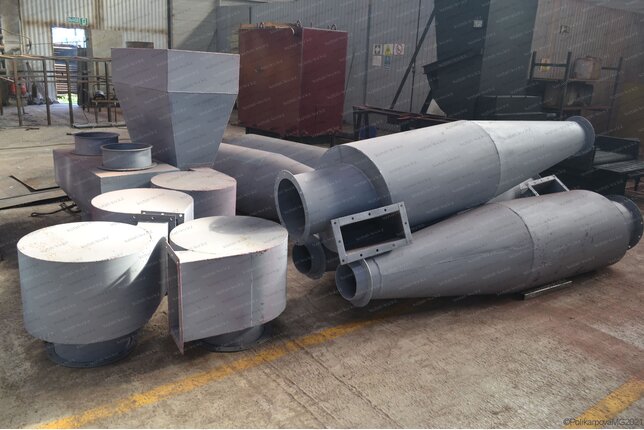 Производство промышленных циклонов ЦН 15 400 2УП